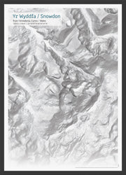 UK01748_3_WDBLA - A3 Snowdon Topographic Contour Map Print