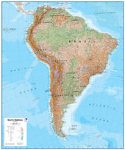 CT00412_LS_PAPER - South America Wall Map Physical