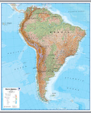 CT00412_LS_LAMHB - South America Wall Map Physical
