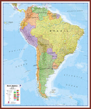 CT00019_H_LBDOK - South America Wall Map Political