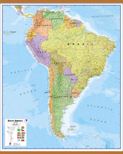 CT00019_L_CWDHB - South America Wall Map Political