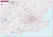 UK00036_L_LMBRD - South East England Postcode District Map