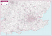 UK00036_L_LAMIN - South East England Postcode District Map