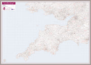 UK00037_L_LBDAL - South West England Postcode District Map