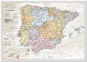 CM01745_L_LMBRD - Spain and Portugal Classic Wall Map