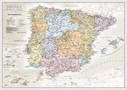 CM01745_M_LAMIN - Spain and Portugal Classic Wall Map