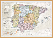 CM01745_S_WDOAK - Spain and Portugal Classic Wall Map