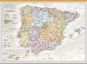 CM01745_M_LWDHB - Spain and Portugal Classic Wall Map