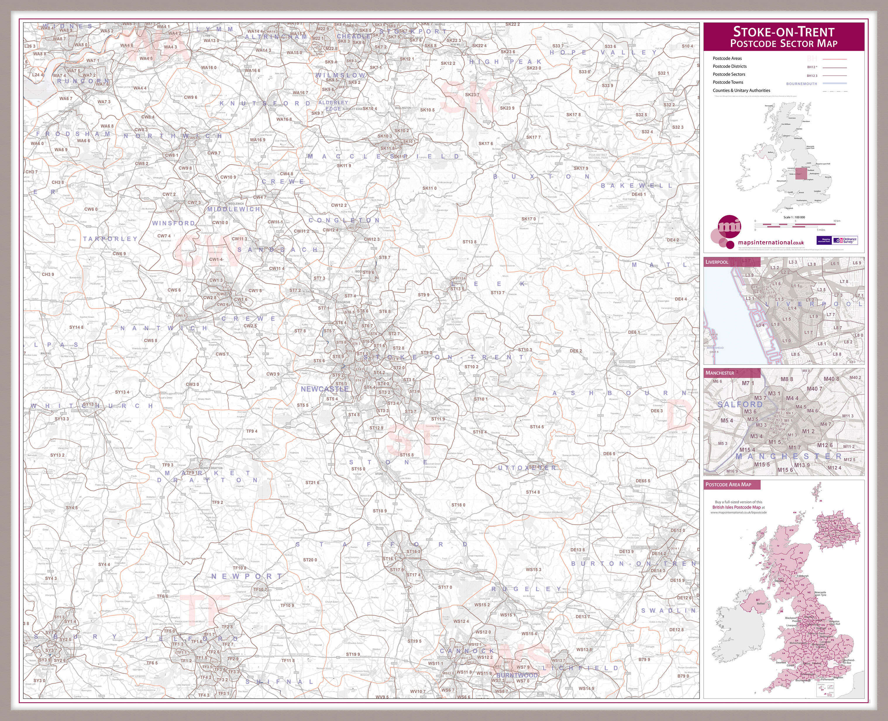 UK00786_L_LBDAL - Stoke on Trent Postcode Sector Map