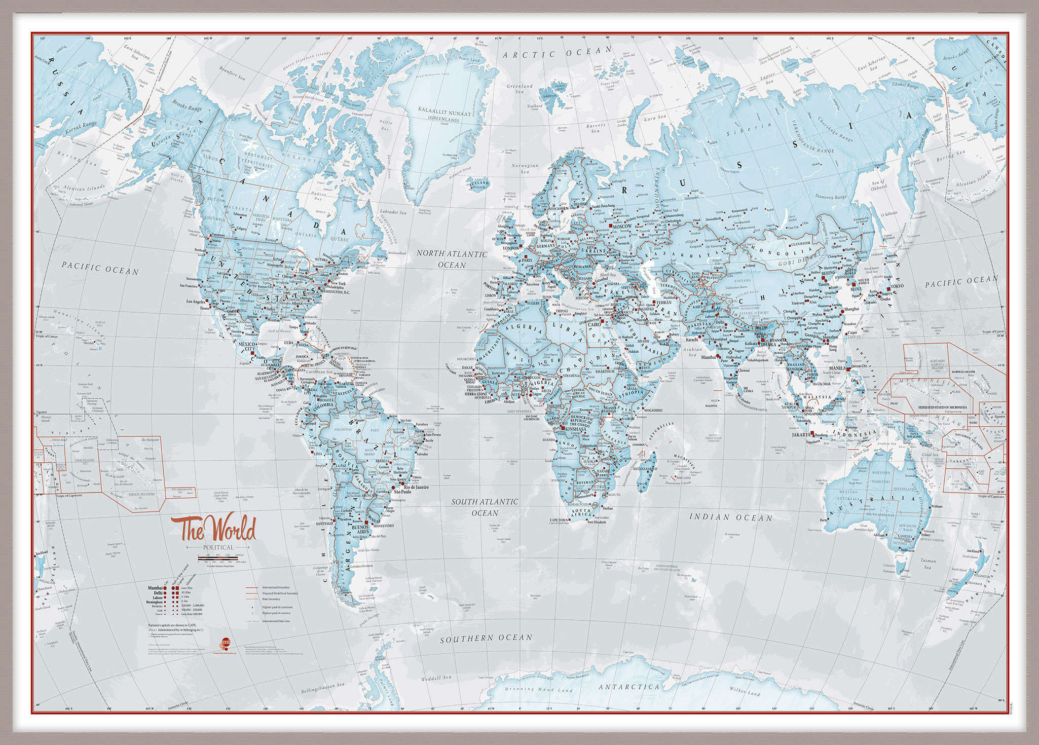 WM01226_L_MGFAL - The World Is Art - Wall Map Aqua
