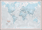 WM01226_H_MGFAL - The World Is Art - Wall Map Aqua