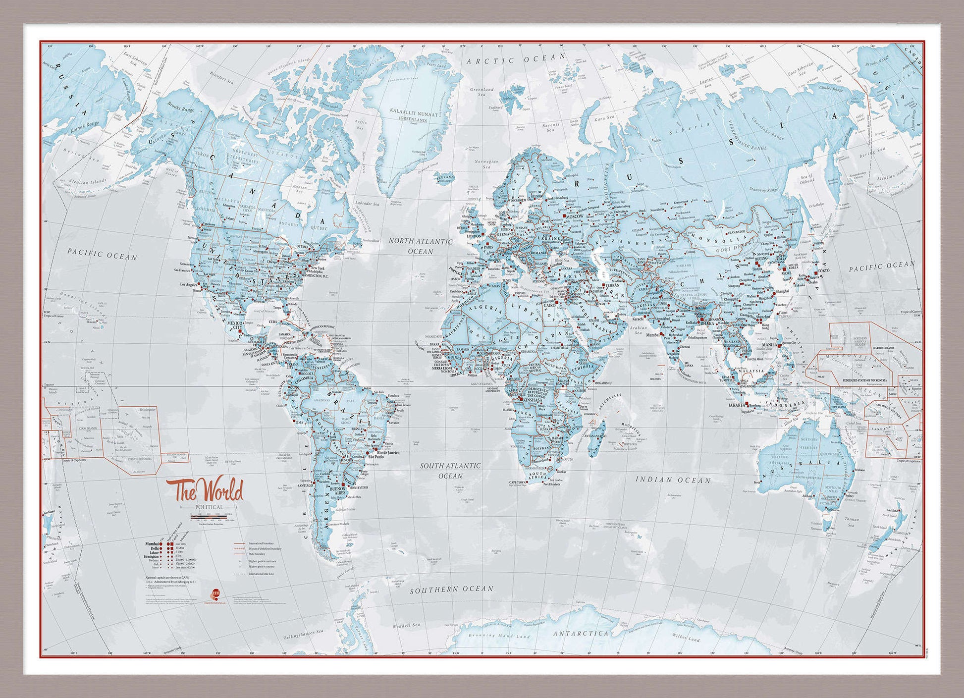 WM01226_S_MGFAL - The World Is Art - Wall Map Aqua