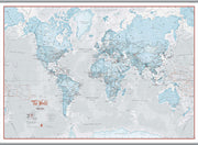 WM01226_L_CANHB - The World Is Art - Wall Map Aqua