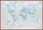 WM01226_L_LBDOK - The World Is Art - Wall Map Aqua
