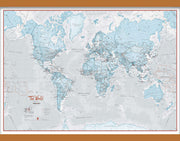 WM01226_M_CWDHB - The World Is Art - Wall Map Aqua