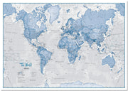 WM00272_H_LMBRD - The World Is Art - Wall Map Blue