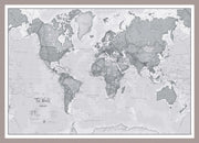 WM01643_M_MGFAL - The World Is Art - Wall Map Grey