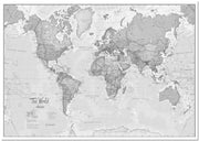 WM01643_L_LMBRD - The World Is Art - Wall Map Grey