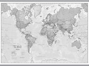 WM01643_L_LAMHB - The World Is Art - Wall Map Grey