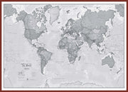 WM01643_H_LBDOK - The World Is Art - Wall Map Grey
