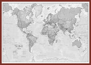 WM01643_M_PINOK - The World Is Art - Wall Map Grey