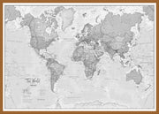 WM01643_L_WDTEA - The World Is Art - Wall Map Grey