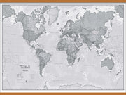 WM01643_H_CWDHB - The World Is Art - Wall Map Grey