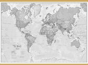 WM01643_H_LWDHB - The World Is Art - Wall Map Grey