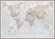 WM00275_S_PINAL - The World Is Art - Wall Map Neutral