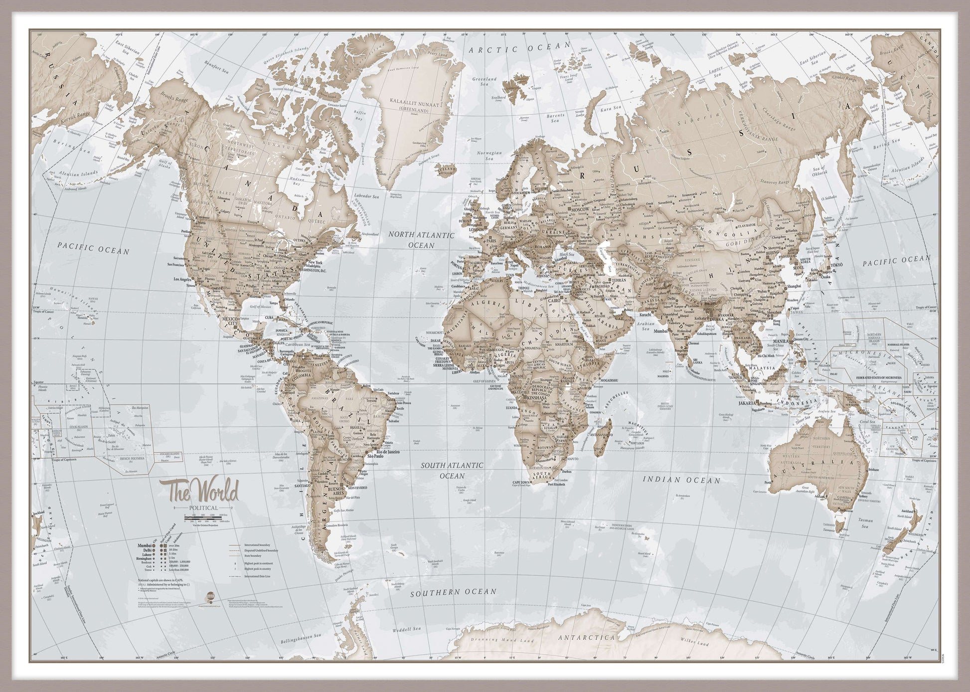 WM00275_L_MGFAL - The World Is Art - Wall Map Neutral