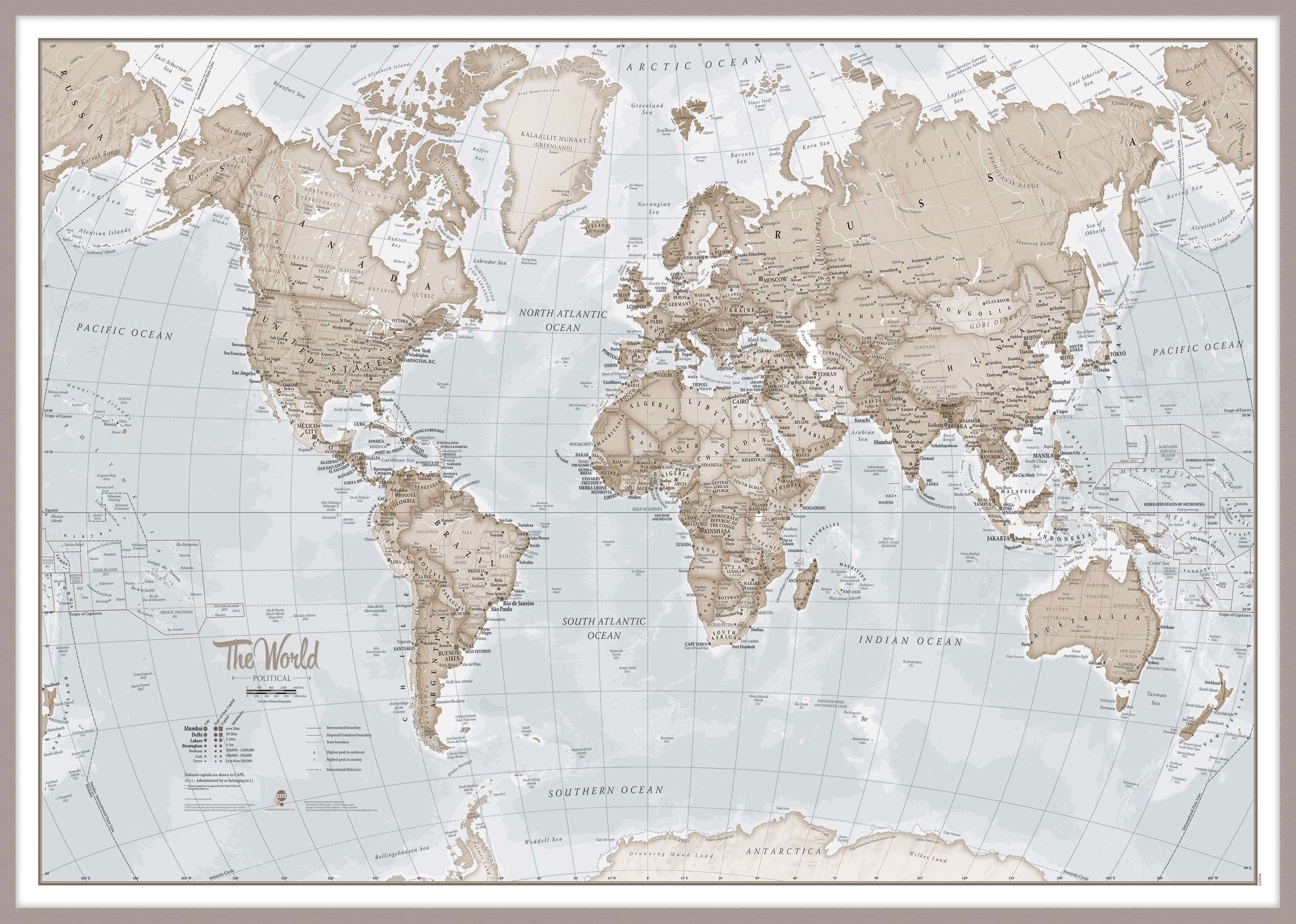 WM00275_H_MGFAL - The World Is Art - Wall Map Neutral