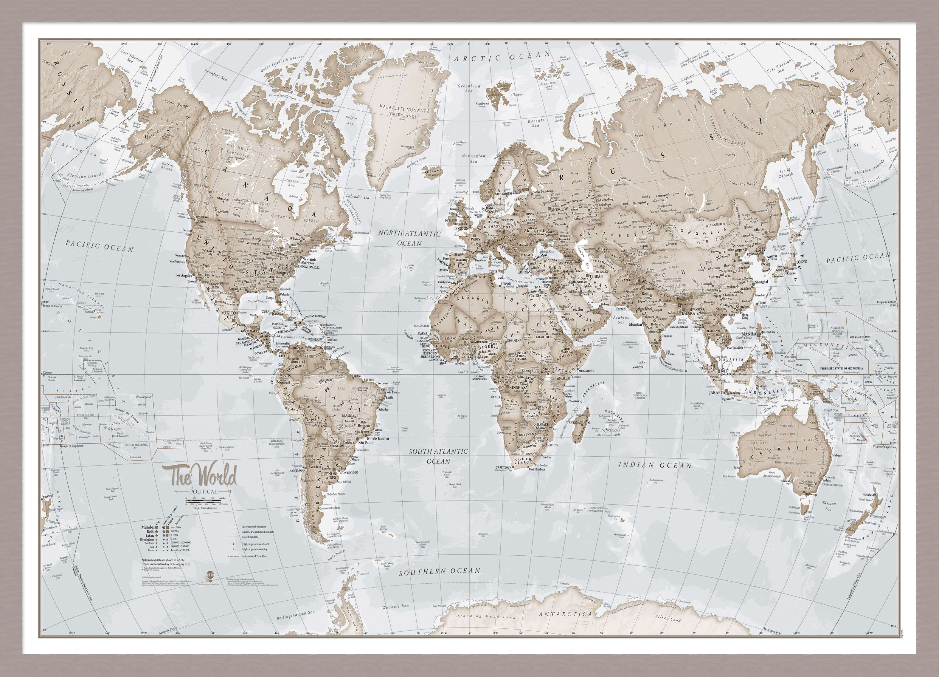 WM00275_M_MGFAL - The World Is Art - Wall Map Neutral