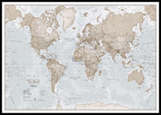 WM00275_H_LBDBL - The World Is Art - Wall Map Neutral