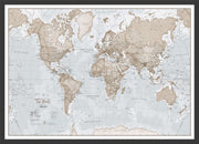 WM00275_S_BWBLA - The World Is Art - Wall Map Neutral