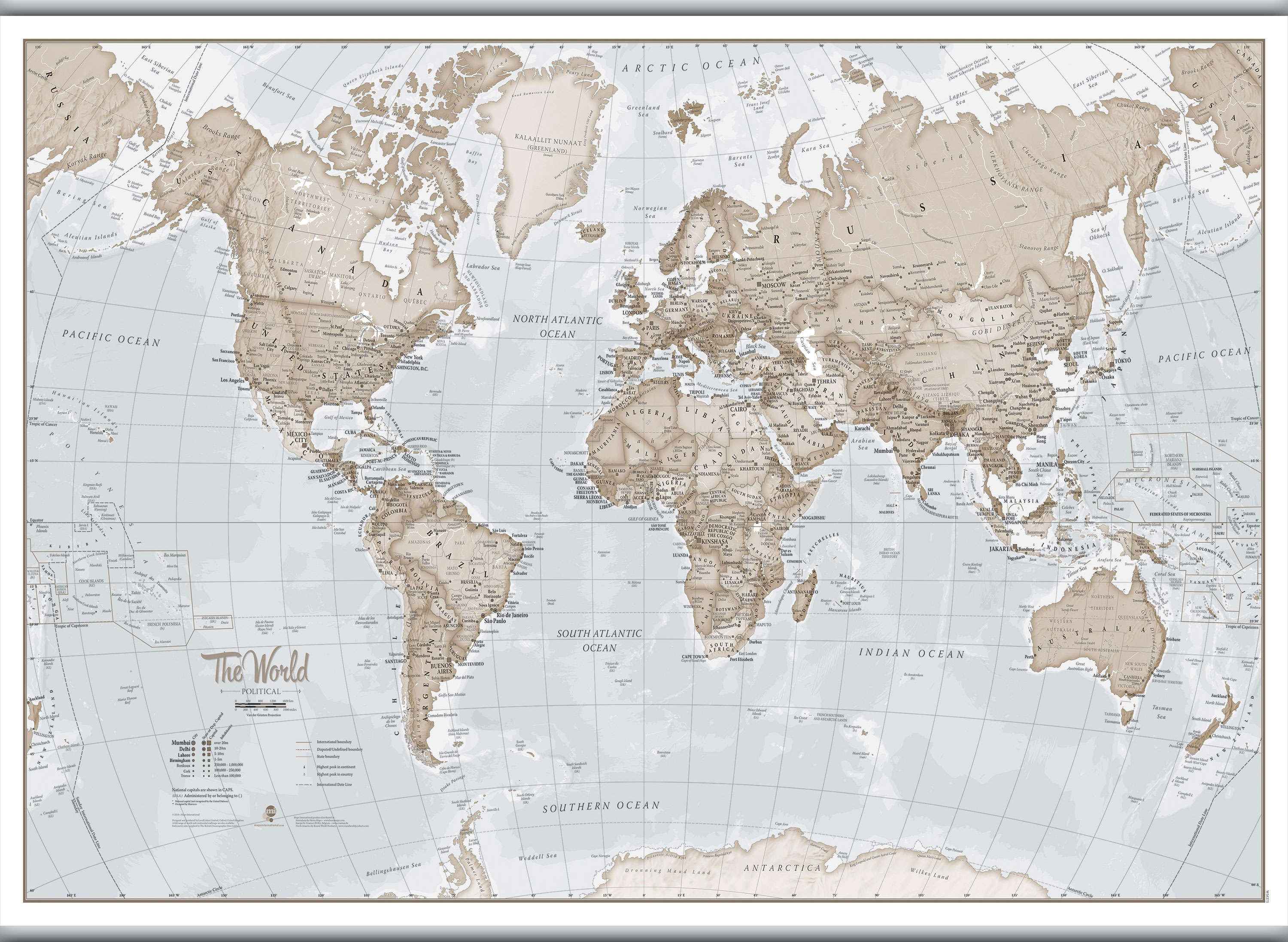 WM00275_L_CANHB - The World Is Art - Wall Map Neutral