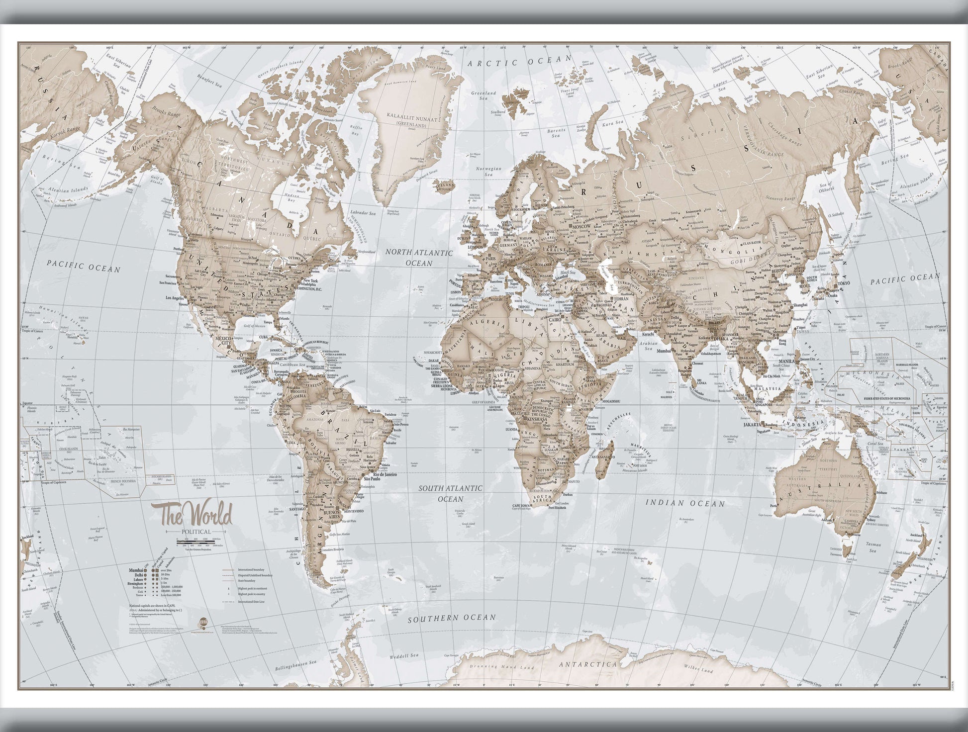 WM00275_M_CANHB - The World Is Art - Wall Map Neutral