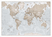 WM00275_L_LBWWH - The World Is Art - Wall Map Neutral
