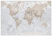 WM00275_S_LAMIN - The World Is Art - Wall Map Neutral