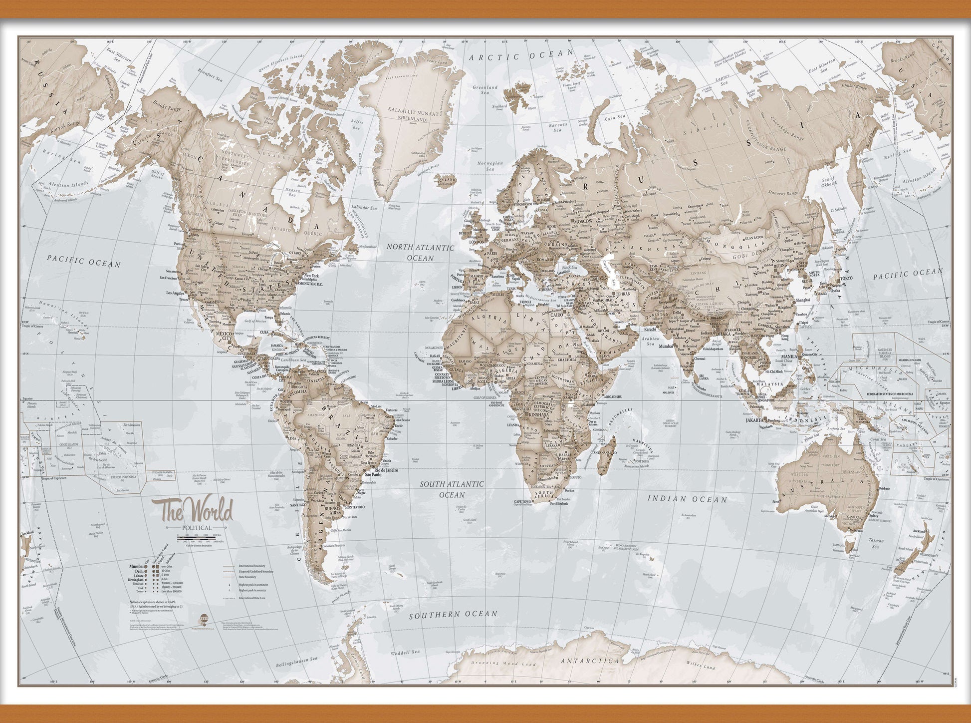 WM00275_H_CWDHB - The World Is Art - Wall Map Neutral