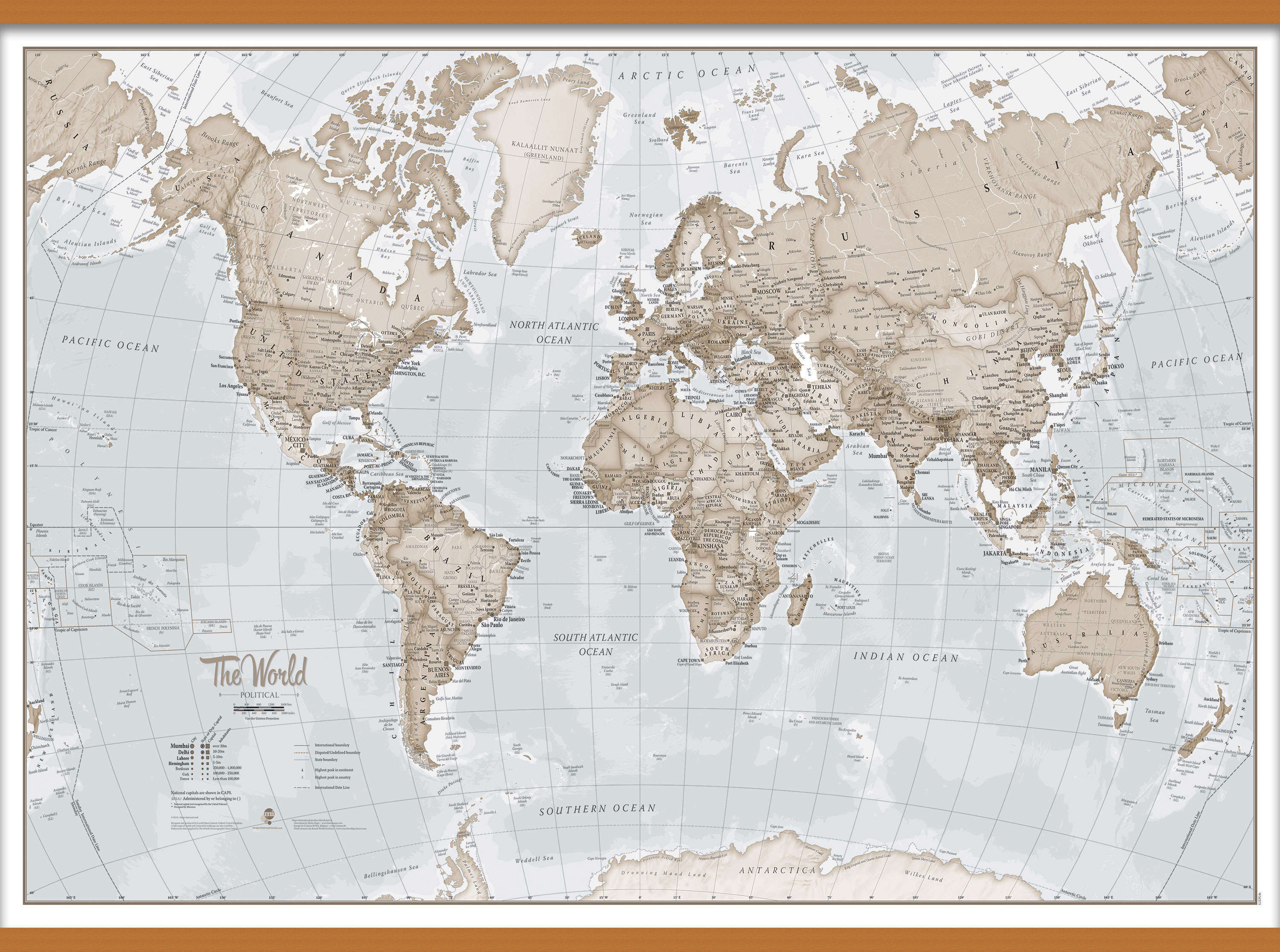 WM00275_H_CWDHB - The World Is Art - Wall Map Neutral