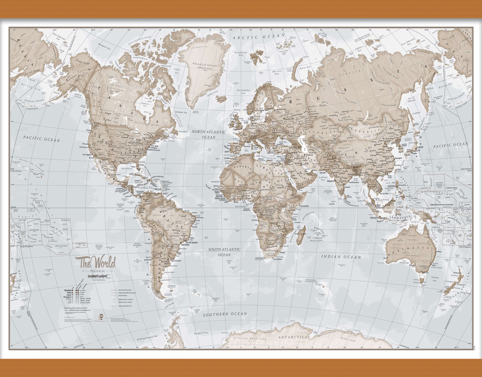 WM00275_M_CWDHB - The World Is Art - Wall Map Neutral