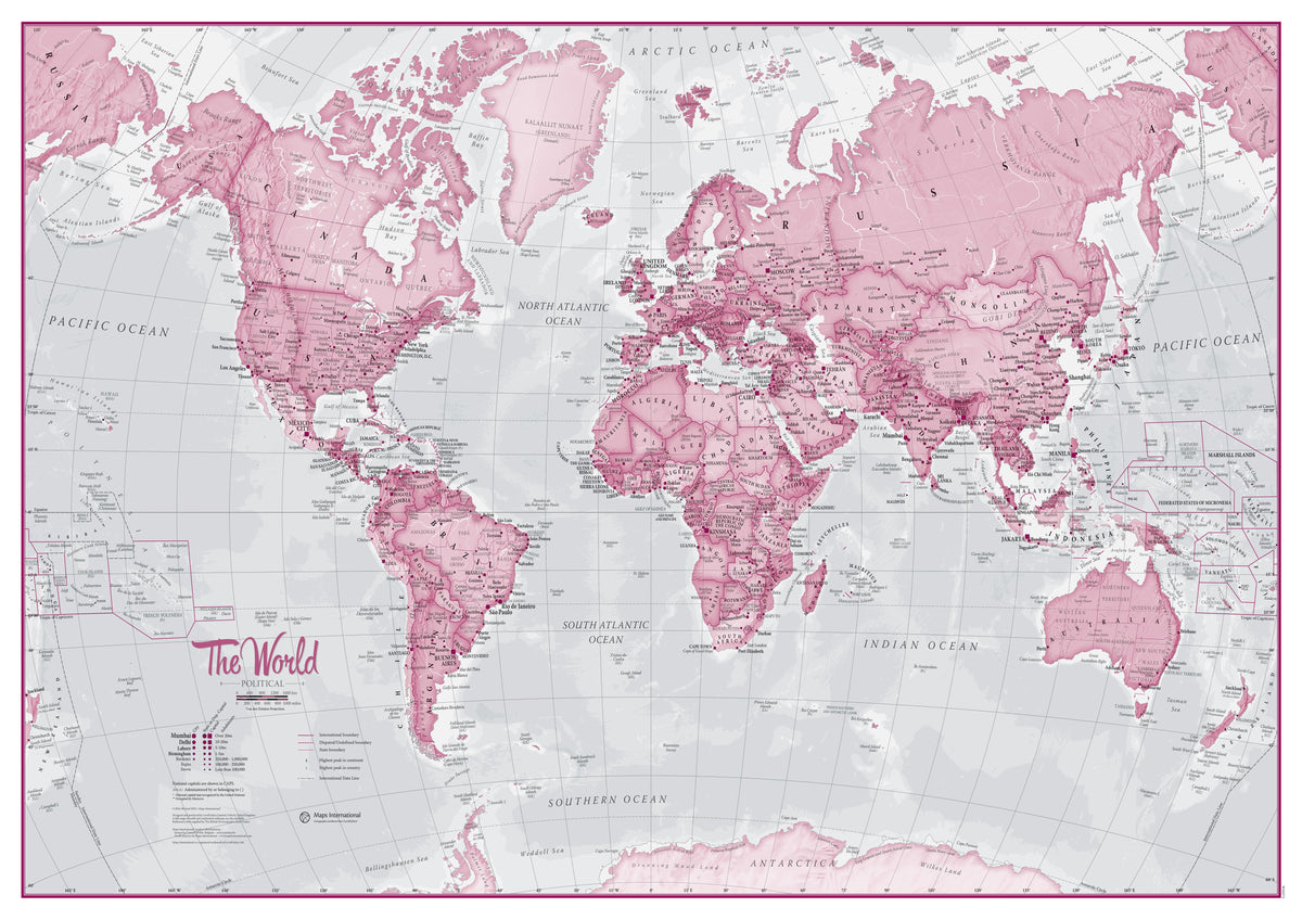 WM00273_S_PAPER World Is Art Wall Map
