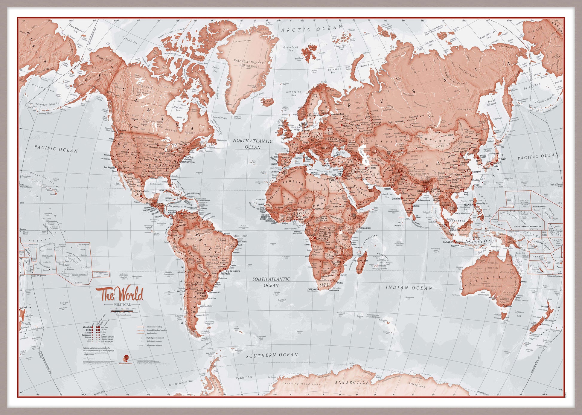 WM00271_H_LBDAL - The World Is Art - Wall Map Red