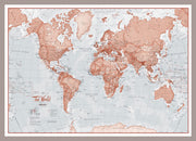 WM00271_S_PINAL - The World Is Art - Wall Map Red