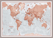 WM00271_S_MGFAL - The World Is Art - Wall Map Red