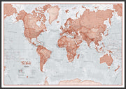 WM00271_L_LBWBL - The World Is Art - Wall Map Red