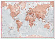 WM00271_L_LMBRD - The World Is Art - Wall Map Red