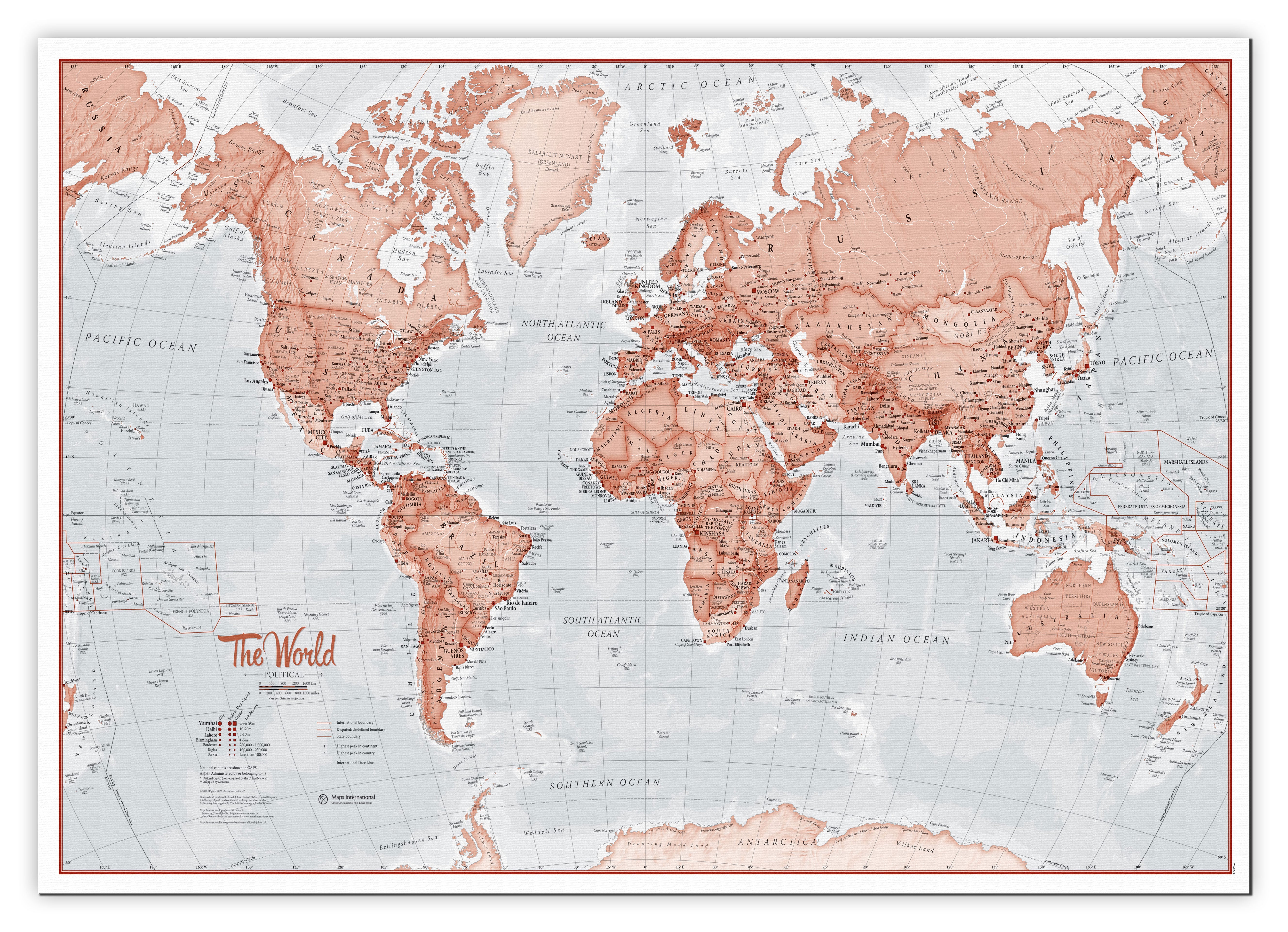 WM00271_H_CANVA - The World Is Art - Wall Map Red