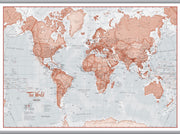 WM00271_S_LAMHB - The World Is Art - Wall Map Red