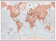 WM00271_H_CANHB - The World Is Art - Wall Map Red